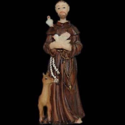 Sant Francesc d'As�s amb un cervol
